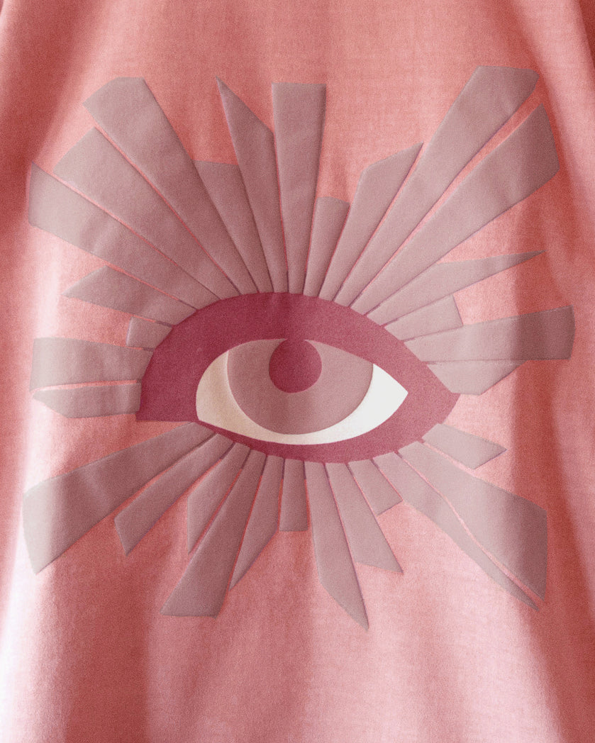 ALL-SEEING HEAVYWEIGHT TEE IN BLOSSOM