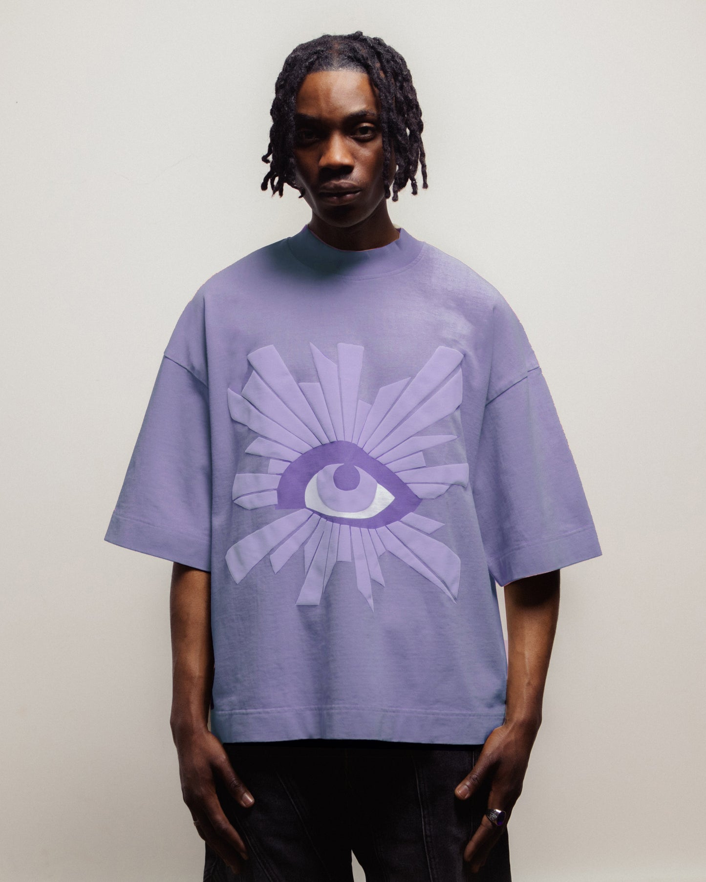ALL-SEEING HEAVYWEIGHT TEE IN WISTERIA