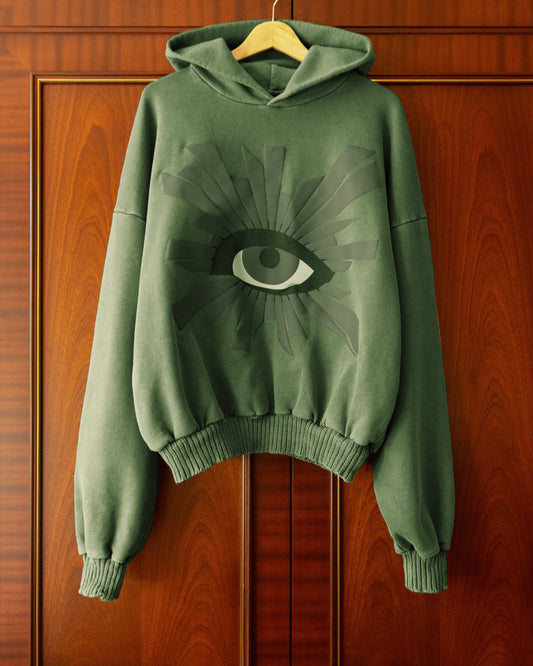 ALL-SEEING HOODIE IN EMERALD