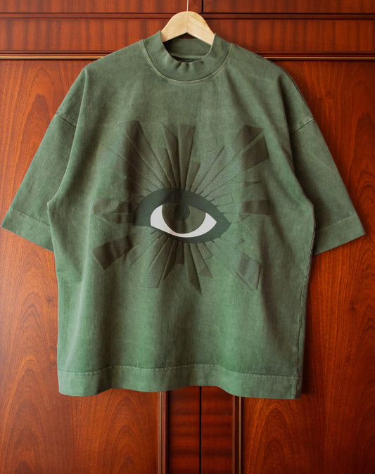 ALL-SEEING HEAVYWEIGHT TEE IN EMERALD