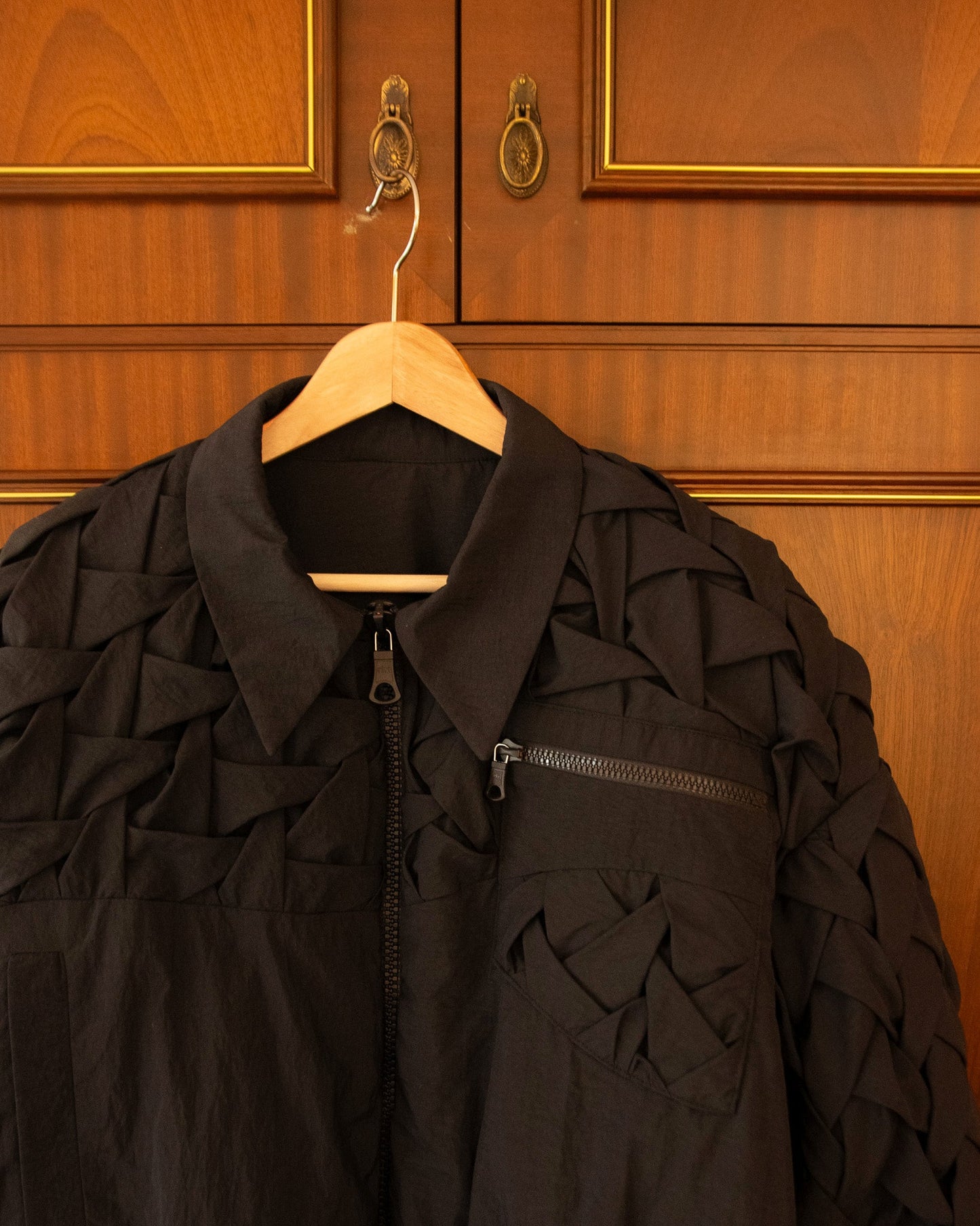 SMOCKWEAVE BOMBER JACKET
