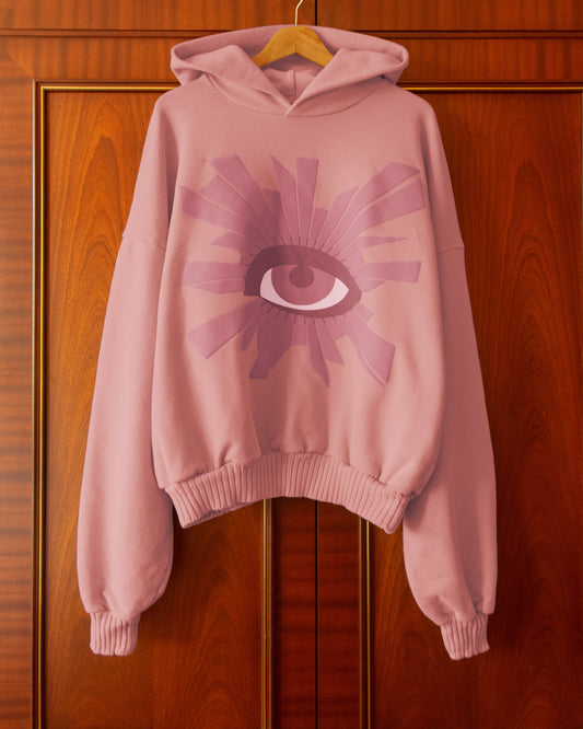 ALL-SEEING HOODIE IN BLOSSOM