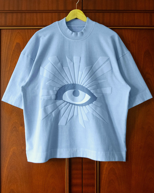 ALL-SEEING HEAVYWEIGHT TEE IN NEPTUNE