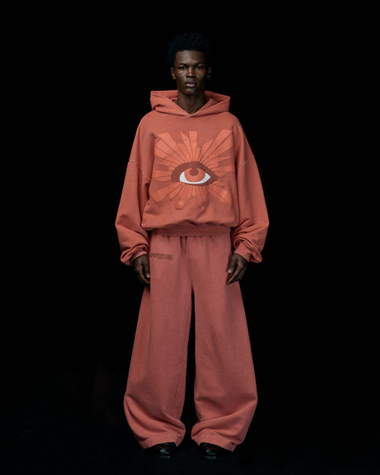 ALL-SEEING HOODIE IN SCARLET