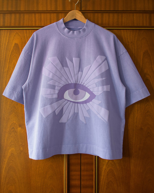 ALL-SEEING HEAVYWEIGHT TEE IN WISTERIA